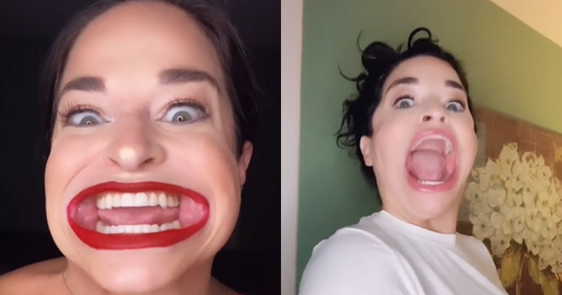 Woman With Biggest Mouth Turns Into A Tiktok Sensation 