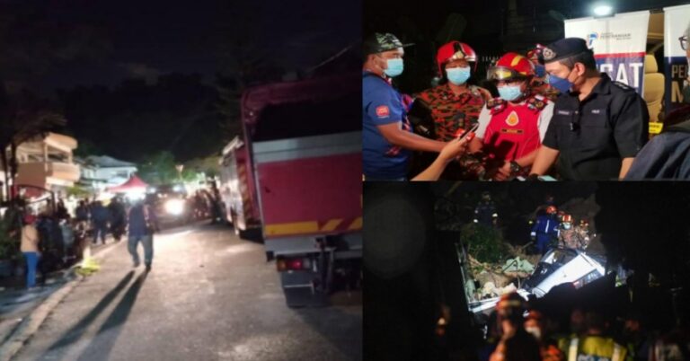 landslide in Ampang