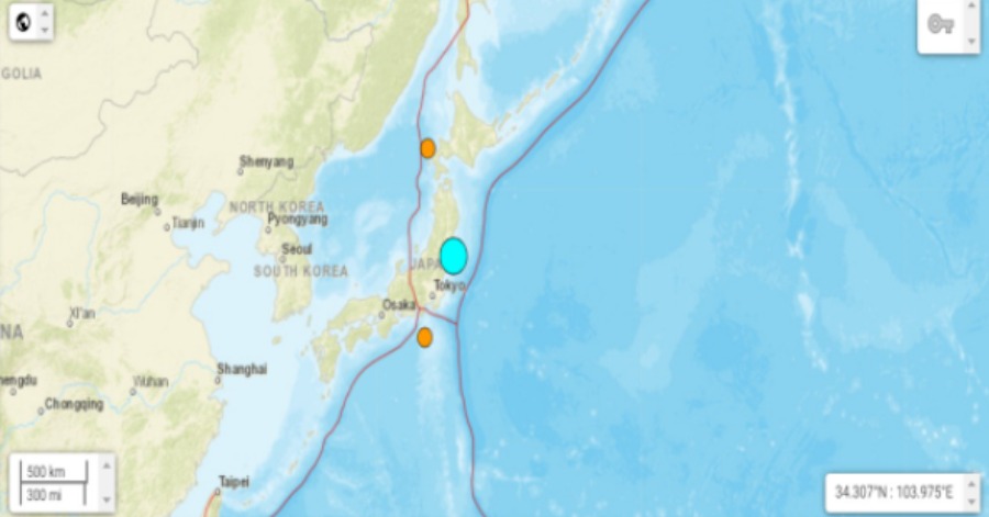 earthquake northeastern Japan