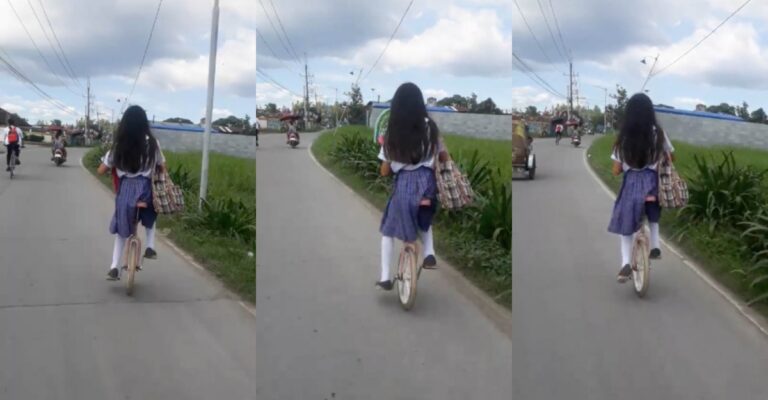 riding a unicycle