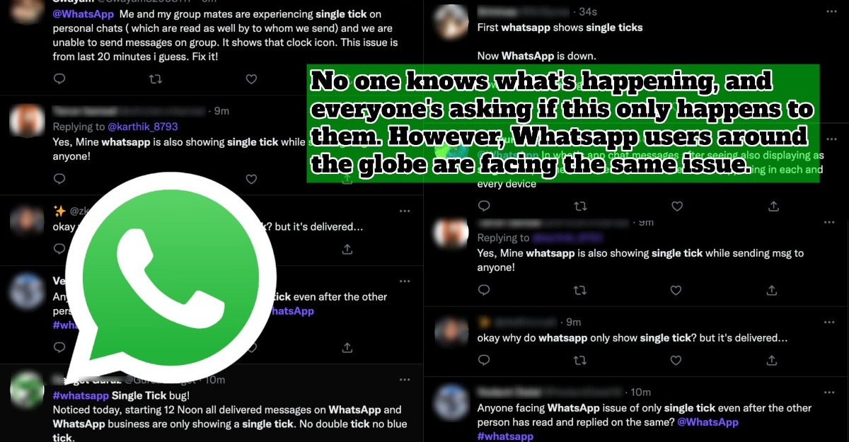 WhatsApp having an issue