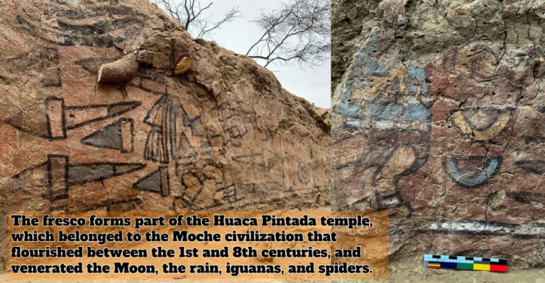 ancient Peruvian fresco