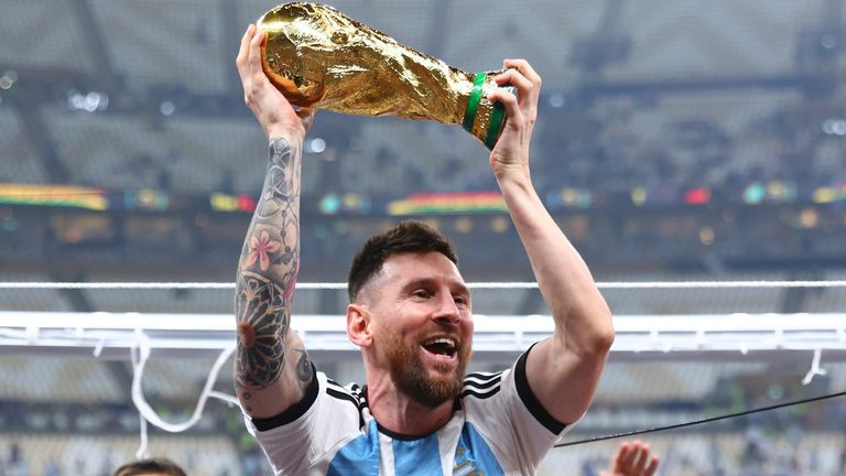 The intended moniker does not involve any actual goat. However, GOAT stands for 'Greatest of All Time.' It matches Messi splendidly!
