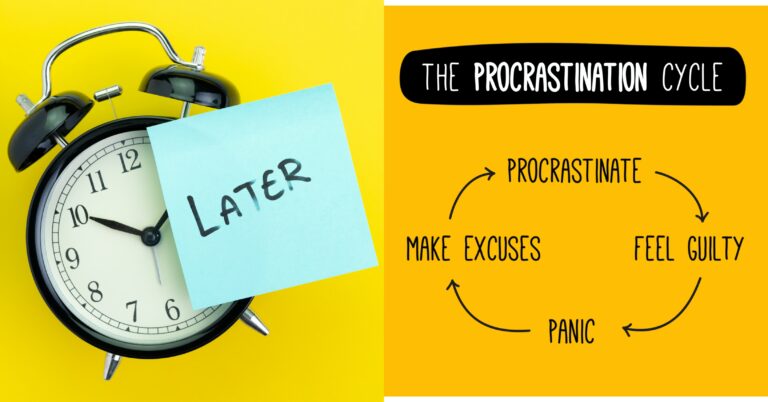 Delaying a task is only sometimes categorised as procrastination. You know that the submission date for the final year project is in a week
