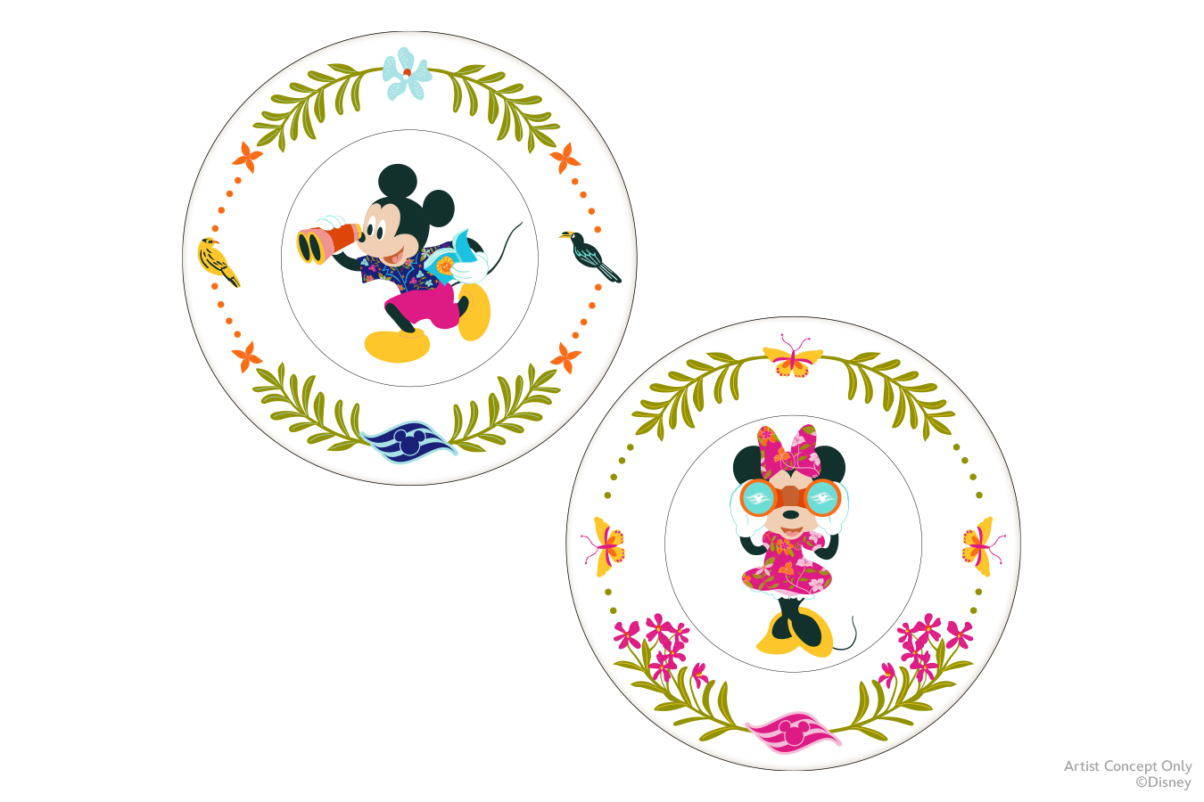 DCL Local Artist Series Danielle Tay Plate Set