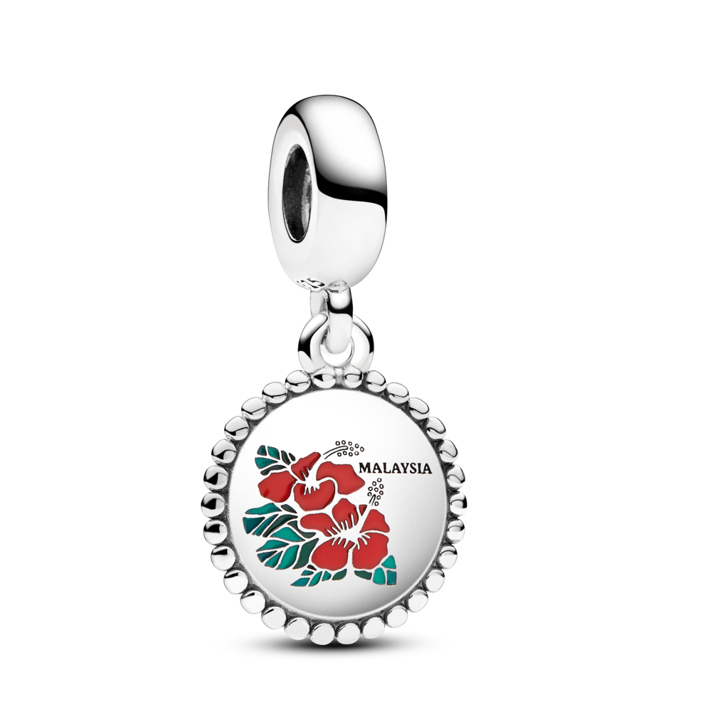 Malaysian Hibiscus Flower Charm 1