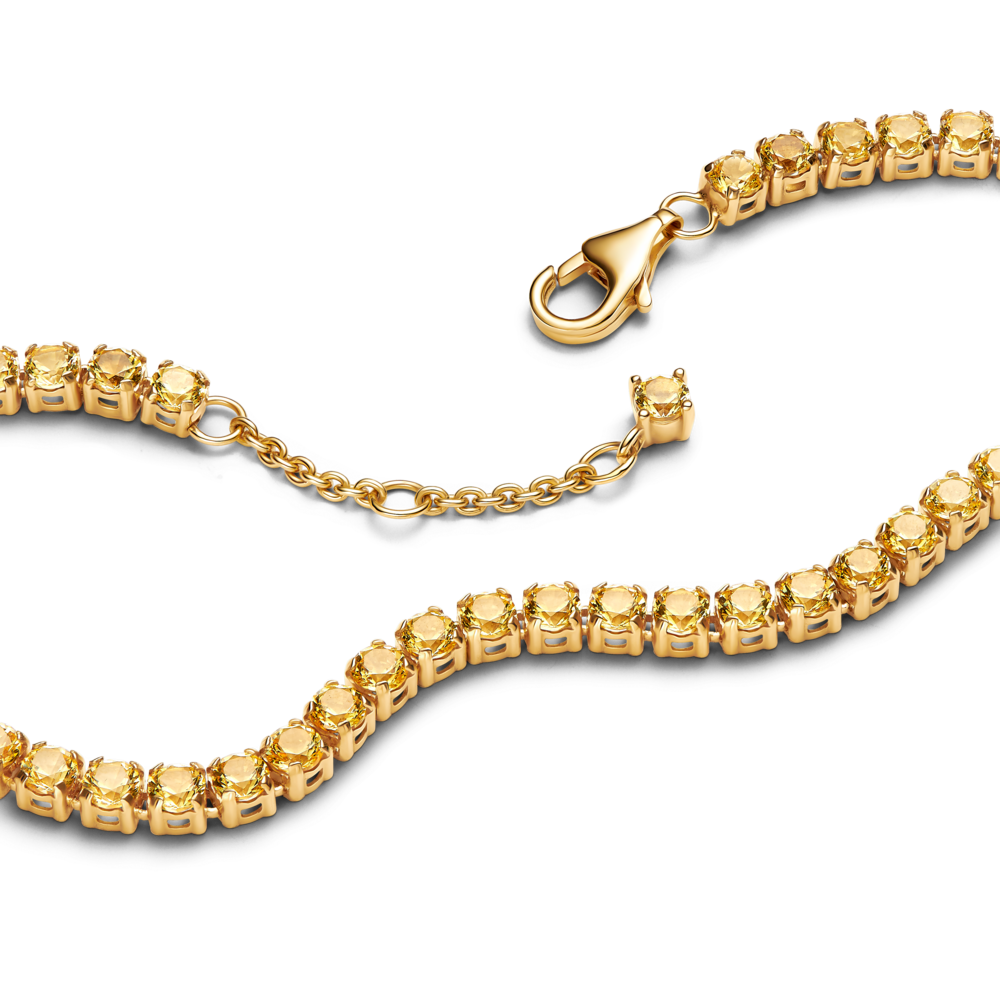 Sparkling Yellow Tennis Bracelet 2