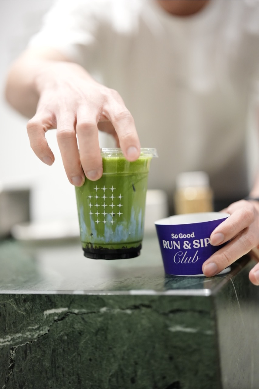 Blueberry Blue Pea Matcha Latte Large