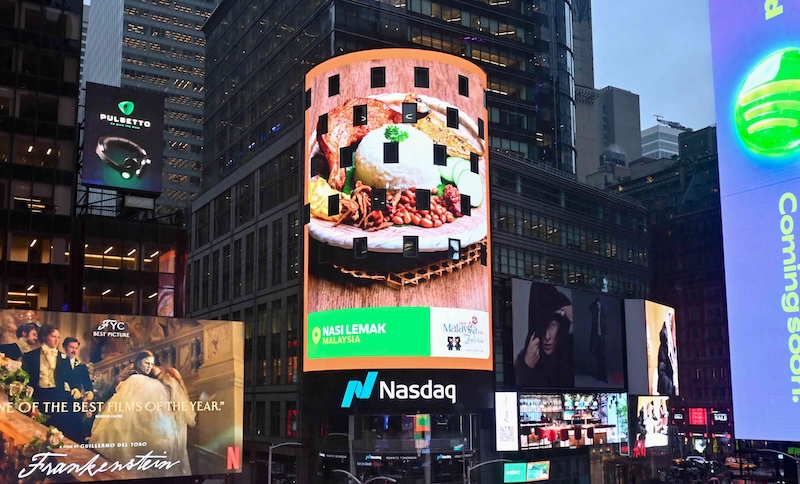 In An Effort To Boost Tourism In Southeast Asia Grab Recently Featured A New Series Of Ads Showcasing The Sights And Flavours Of The Region In Times Square New York