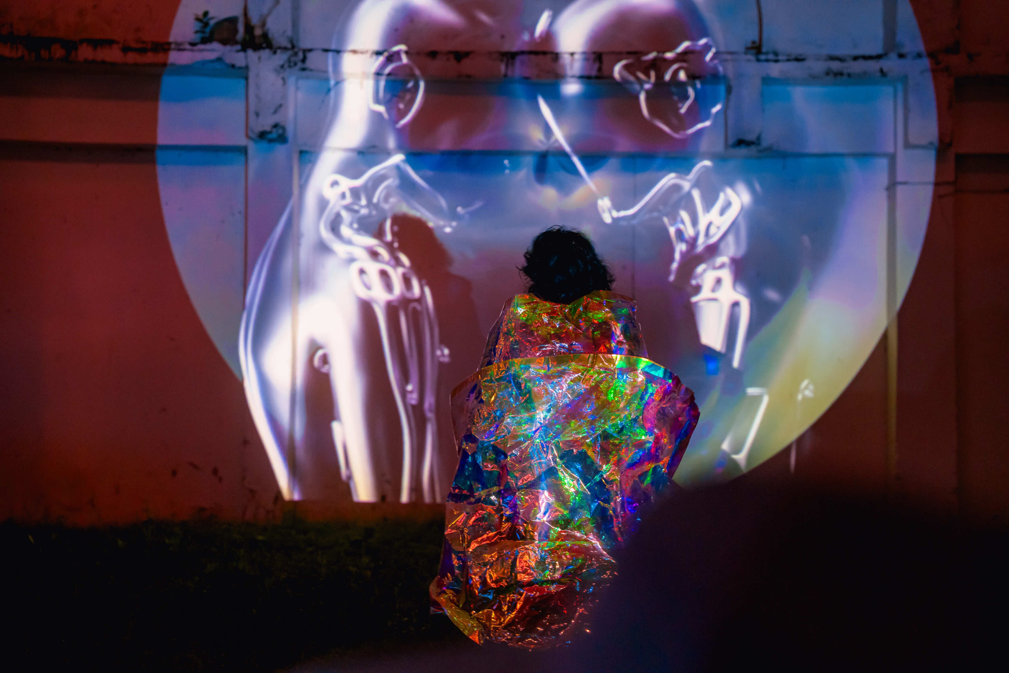 TERANG 2 Visitor Is Interacting With The Artwork