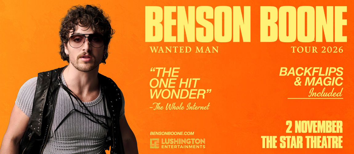 Benson Boone World Tour 2026 Credits To Ticketmaster SG